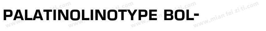 palatinolinotype bol字体转换